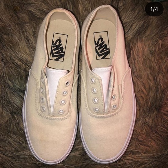 cream white vans
